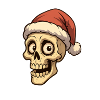 Weihnachtsmann-Weihnachtsschädel