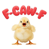 F-CAW-F Küken – Cute Meme Chick Illustration