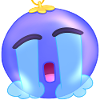 Sad Blue Purple Christmas Ball
