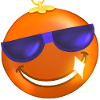 Orange Christmas Ball Sunglasses
