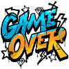 Game Over Graffiti Neon