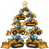 Funny Bulldozer Christmas Tree Gift