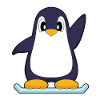 Pinguin Snowboarder Snowboard Wintersport