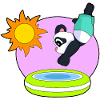 Panda Swimming Pool Summer