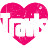 J’aime Travis Pink Heart J’aime Travis
