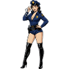 Pin-up police officer