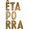 Gold Glitter Vertical Typography