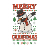 Merry Christmas Dabbing Snowman