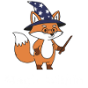 Fox Wizard Star Staff Motif
