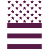 Drapeau violet foncé – Design Stars & Stripes