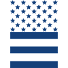 Navy Blue Flag – Stars & Stripes Design