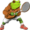 Frösche Tennis