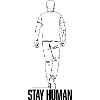 Linear back silhouette on clothes