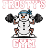 Snowman Weightlifter Gym Tee Frosty's Gym