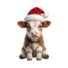 Douce vache de la ferme
