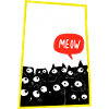 Meow-Katzenhorde im Neonrand