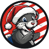 Christmas bunny in the Karomotiv