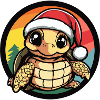 Christmas Turtle Santa Hat