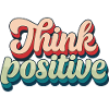 Think Positive Retro Script