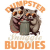 Funny Opossum and Raccoon