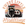 Funny Opossum and Raccoon