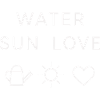 Water Sun Love Statement