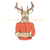 Weihnachten mit Hirschen Deer Christmas