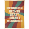 Menschenrechte statt rechte Menschen Retro