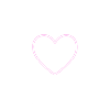 Pink Neon Heart Outline