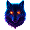 Neon Wolfs Aurora-Augen