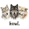 Wolf Howl Funny Wolf Lover Howl