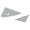 Abstract Fish Monochrome Triangles 