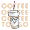 Kaffee To-Go Maskottchen