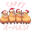 Cappy X-Mas Funny Capybara Christmas