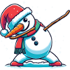 Dabbing Christmas Snowman Dab Christmas