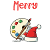 Merry Paintmas Funny Artist Christmas Painter