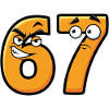 6 7 Meme – Angry & Sad Numbers