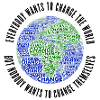 Verändere die Welt – Blau-Grün-Globus-Erde