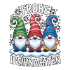 Joyeux trio de gnomes pour Noël