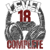 Level 18 Complete Gamer Birthday Design