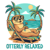 Otterly Relaxed – Funny Otter Beach Motif