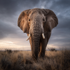 Faune majestueuse d’éléphant Afrique Savane