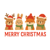 Weihnachts-Tierfreunde-Text