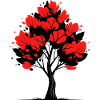 Red Blossom Tree – Nature & Art Design