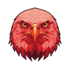Red Eagle Lowpoly Portrait