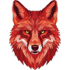 Polygonal Fox Head