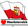 Upper Austria Flag with Heart