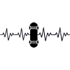 Skateboard Skateboarder ECG Heartbeat
