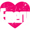 J’aime Emery Pink Heart J’aime Emery