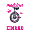 Fille cool en monocycle